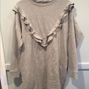 Zara ruffle sweater dress